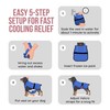 LUCOLOVE Dog Cooling Vest with Ice Pack – 2-Layer Evaporative