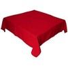 LA Linen Polyester Poplin Square Tablecloth, 52 by 52-Inch, Red