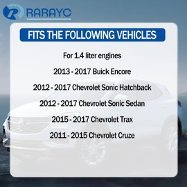 RARAYC Engine Coolant Housing Water Outlet with Hoses - Repalcement for Chevy Cruze, Sonic, Trax and Buick Encore 1.4L - Replaces 25193922, 13251447 and More