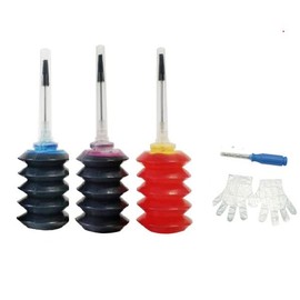 VC Tri Color CMY Dye Ink Refill Kit Replacement for Canon CL276 CL-276XL CL-276 XL CL276XL 276XL 276 XL 276 Ink Cartridge Refill Ink Kit for Canon Pixma TS3520 TS3522 TR4720 Printer Ink (3x30ml SP)