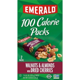 Emerald Nuts Walnuts & Almonds with Dried Cherries, 100 Calorie Pack, 4.69 OZ (Pack of 2)