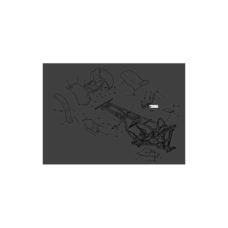 Polaris Ranger Nylok Flanged Nut, Genuine OEM Part 7542153, Qty