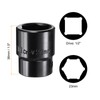 sourcing map 1/2" Drive 6 Point Pneumatic Socket 23mm Metric