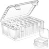 Small Clear Box Bead Storage Plastic Containers with Lid 14