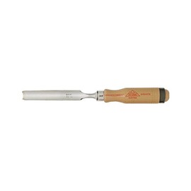 Stubai 360001 Firmer Gouge Chisel with Wooden Handle, Silver/Beige, 6 mm