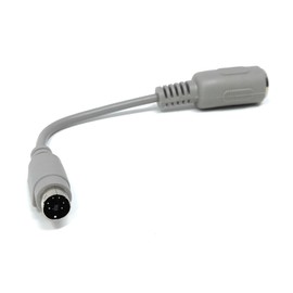 DRUT 6-Pin Mini DIN Male to 5-Pin DIN Female Adapter Cable for Musical Instruments, Keyboards and AT to PS/2 Conversions (15cm)