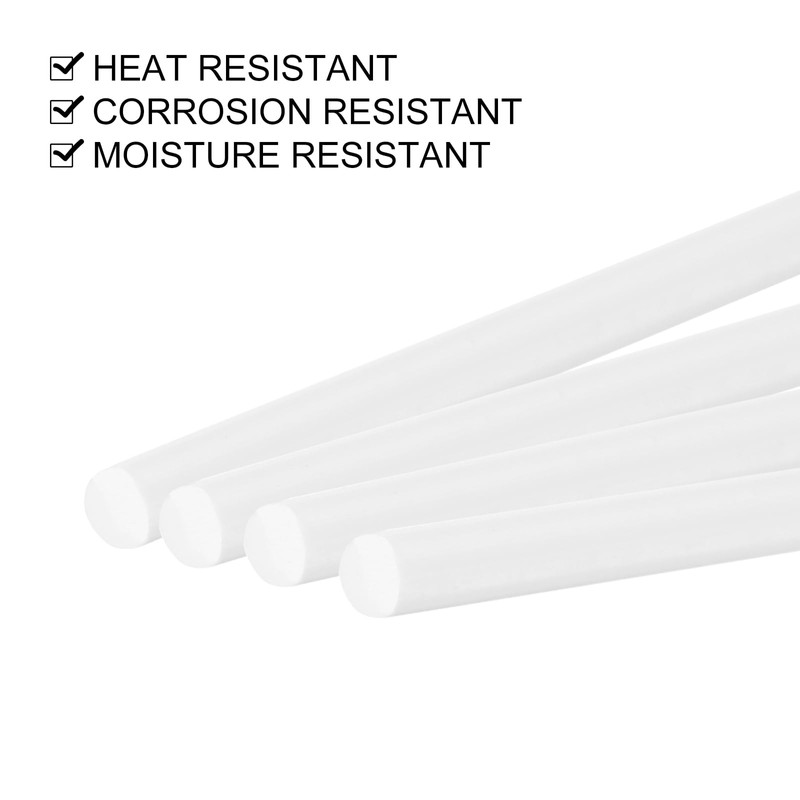 QUARKZMAN Pack of 10 ABS Plastic Round Rods 2.5 x