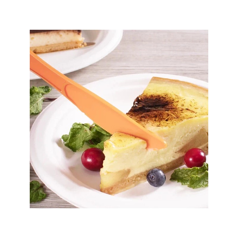 Karat PP Plastic Extra Heavy Weight Knives - Orange -