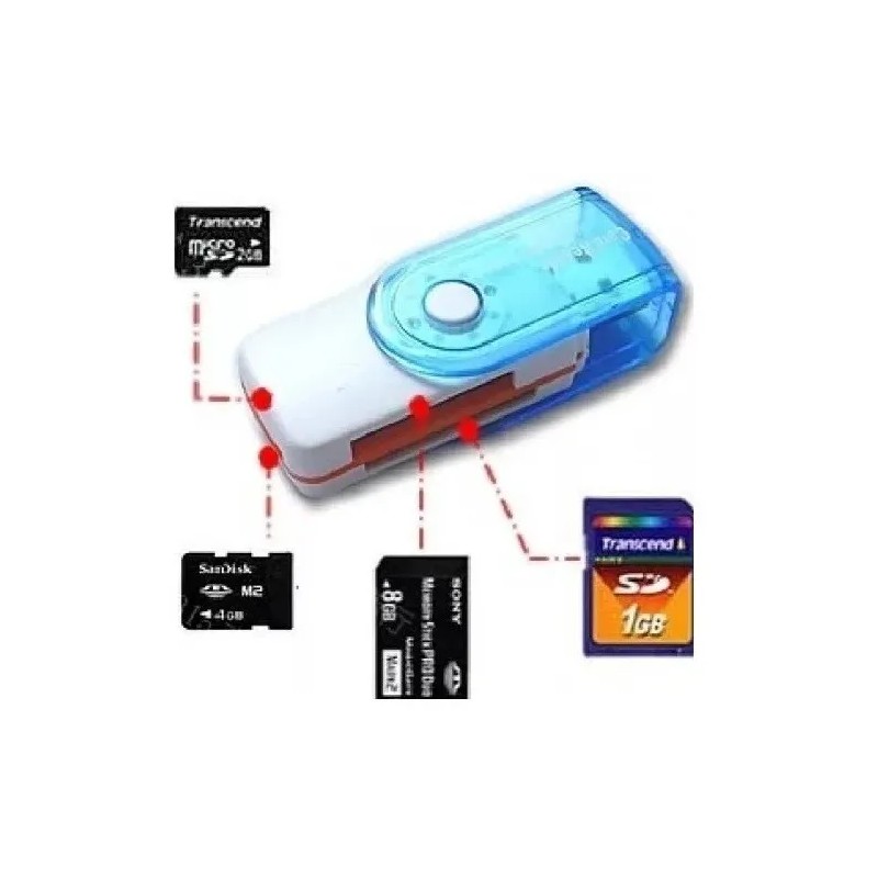 Lector De Memorias BKT LDM401 USB 2.0 Para SD Micro
