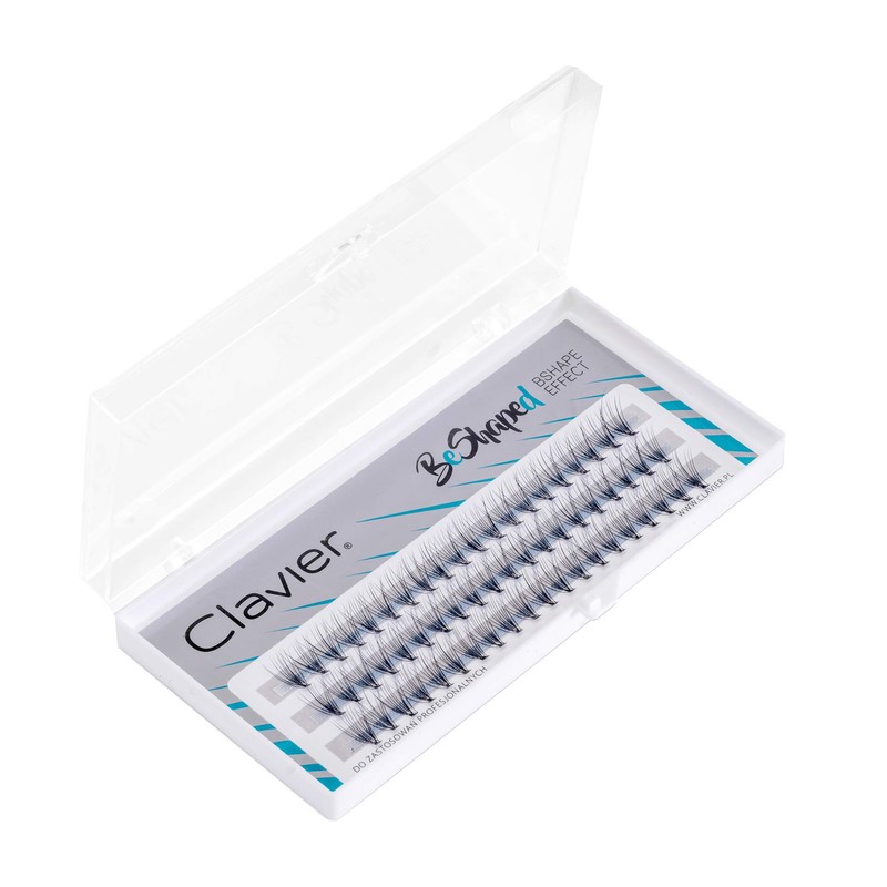 Clavier False Eyelashes in Tufts B-Curl | 10 Eyelashes in