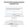 KOKUYO Campus Feels Flat Notebook, Dot B 6mm Ruled, Semi-B5,