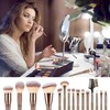 YPYMOD 15-Piece Makeup Brush Set, Professional Make-Up Brush Set, Highlights,