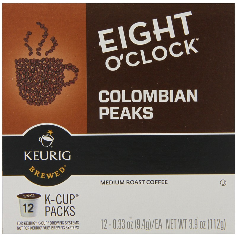 Eight O'Clock Colombian K-Cups for Keurig K-Cup Brewers, 72 Count