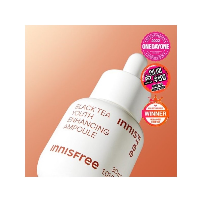 Innisfree 이니스프리 블랙티 유스 인핸싱 앰플 30mL Innisfree Black Tea