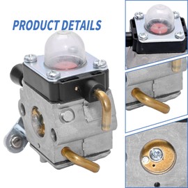 Hoypeyfiy C1Q-S97 Carburetor for FS55 FS55R FS55C FS45 FS75 FS80 FS85 HS75 Carb String Trimmer C1Q-S143 C1Q-S153 C1Q-S186 A B with Air Filter Fuel Line Kit
