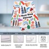 MNIGIU Chicago Symbols Kitchen Towel Chicago Lover Gift Chicago Landmarks