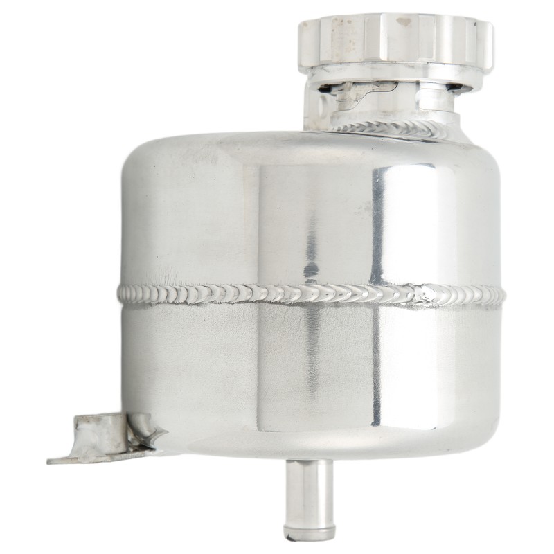 Radiator Coolant Expansion Water Tank Aluminium Alloy Polished Replacement for