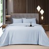 Shilucheng Bamboo Sheets Set 4/6 Pc, Cooling Breathable & Hotel