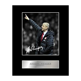 Arsene Wenger Photo Display Print Signed
