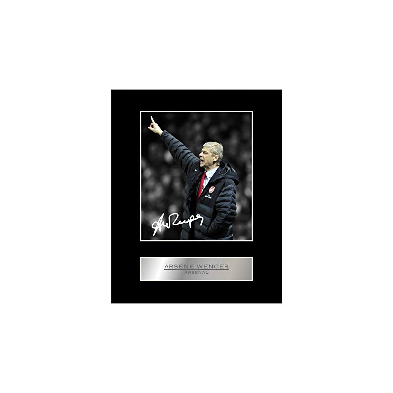 Arsene Wenger Photo Display Print Signed