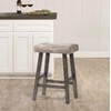 Hillsdale Furniture Saddle Counter Stool, Rustic Gray