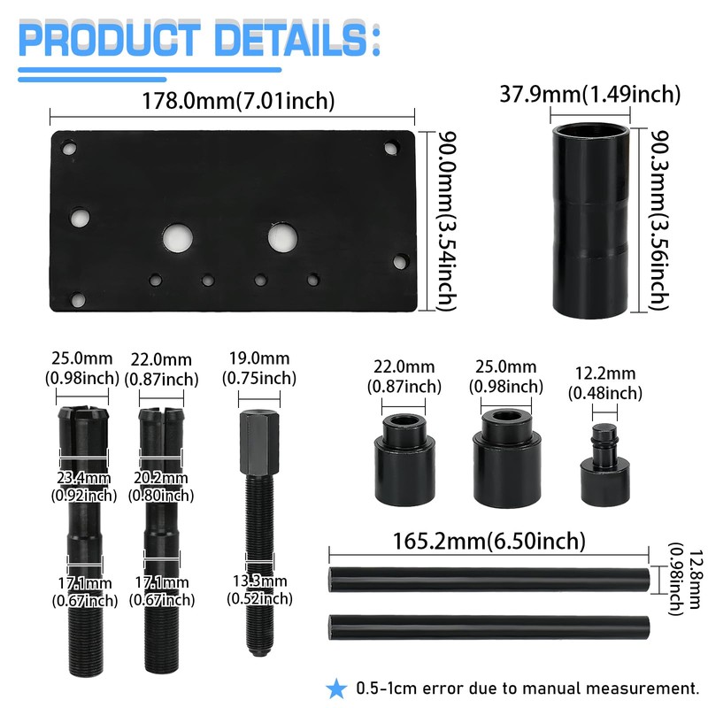 FQRANBO Inner Cam Bearing Installer and Puller Tools Compatible with