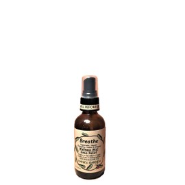 Breathe Aromatherapy - Spray para alivio sinusal – menta, niaouli, eucalipto, limón y orégano aceites esenciales 100% puros – Vegano – Orgánico – Sin 