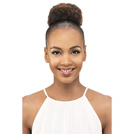 Vivica A. Fox Synthetic Fiber, 8 Inch Small Kinky Afro Puff Pocket Bun from Synthetic Hair Extension Collection, PB31-V - POCKET BUN 31 (P4/27/30)