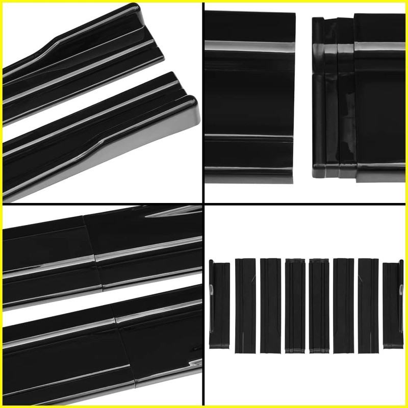 Blueshyhall Universal 2.2M/86'' Side Skirt Extension, Side Trim Spoiler Splitter