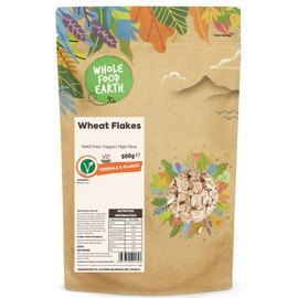 Whole Food Earth® - Wheat Flakes 500 g | GMO Free | High Fibre