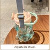 Kawaii Bear Straw Bottle Portable Cartoon Kids Water Bottle with