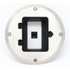 RiteAV 1 Gang 1 Port Cat6 Floor Box - Stainless