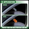 Hihaha Car SUV Tire Valve Stem Caps, 16mm, Aluminum Alloy,