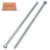 SKIR'CO (Pack of 12) Wood Screws Hexagon Head Galvanised Steel