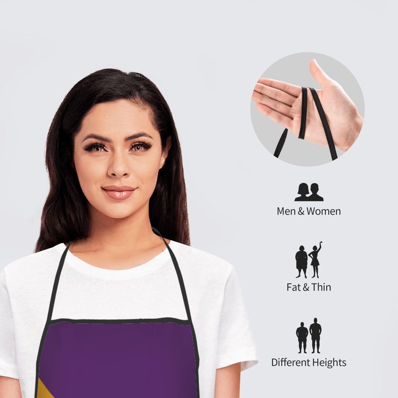 Psi Phi Kitchen Apron Waterproof For Men Women Cooking Bbq