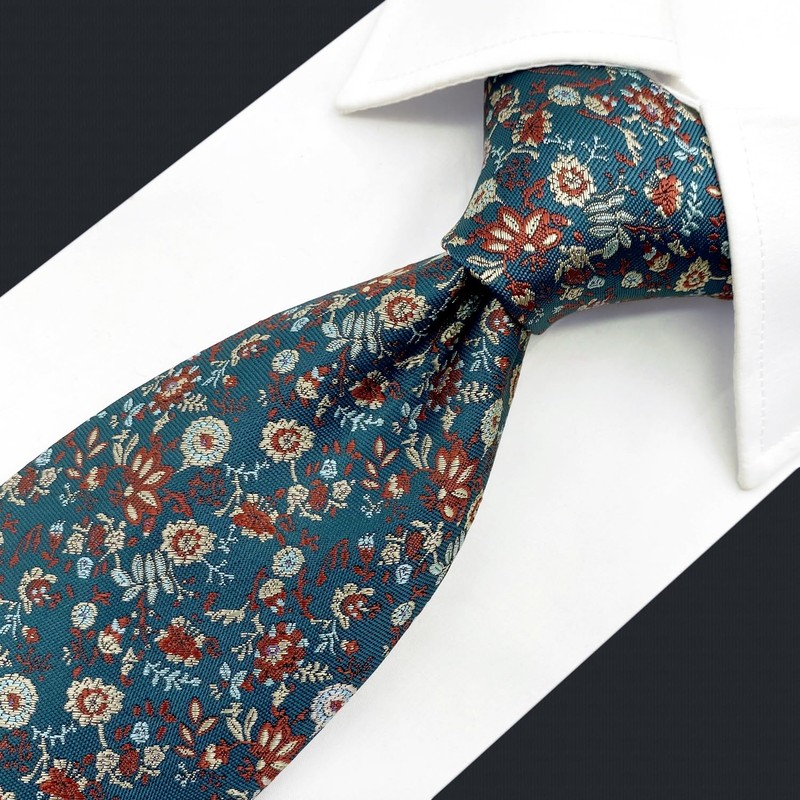 [S&W SHLAX&WING] Men's Necktie 160cm Extra Long Blue Red Orange
