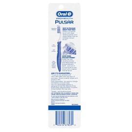 Oral-B Pulsar Soft Bristle Toothbrush Twin Pack (Colors May Vary)