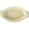 Delish Kitchen L-1892 Pearl Metal Deep Oval Plate, Navy, 8.7