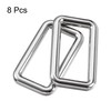 sourcing map Metal Rectangle Ring Buckles 31x15mm for Bags Belts