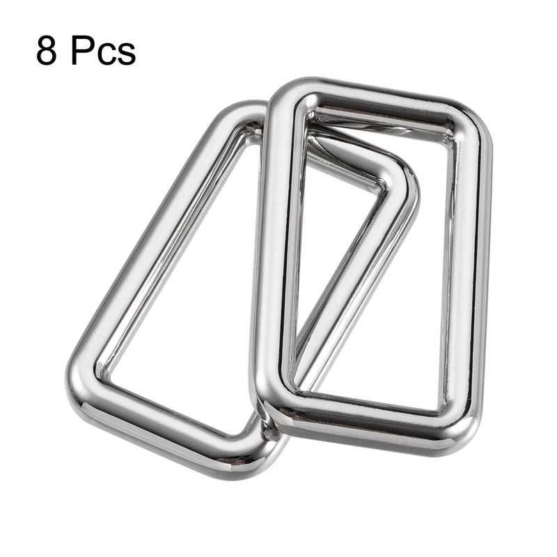 sourcing map Metal Rectangle Ring Buckles 31x15mm for Bags Belts