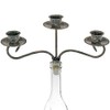 Wine Bottle Candle Holder Topper Candelabra – 3 Taper Candle