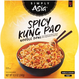 Simply Asia Spicy Kung Pao Noodle Bowl, 8.5 oz (Pack of 6)