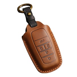 [NASSIA] New Voxy 90 Series Key Case Compatible Toyota Noah 90 Series Smart Key NOAH VOXY Alphard Key Holder, Braun