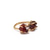 Dazzle Appeal Birthstone Rings for Women, Two Uncut Natural Gemstones