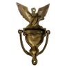 Schooner Bay Co. Antiqued Brass American Eagle Privacy Door Knocker,