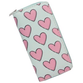 Timlee Cute Pink Heart Wallets For Girls Christmas Gift Women Zipper Around Wallet Long Purse Women Unicorn Wallets For Girls Kids (Heart)