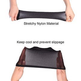 BNG Black Nylon Wig Caps, Stretchy Close End Stocking Wig Caps 12 Pack (24pcs)