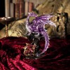 Nemesis Now Hatchling Protection Dragon and Dragonling Parent Figurine Purple