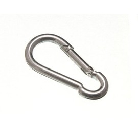 Snap Spring Clip Snap Hook 6 mm 1/4 Inch BZP Steel Pack of 12
