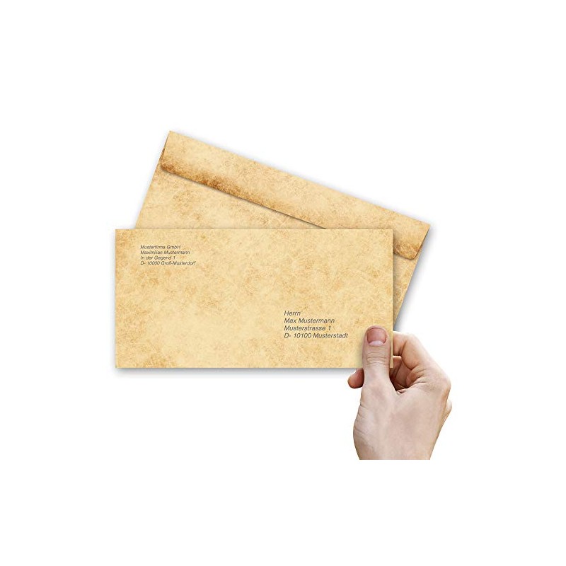 Envelopes Antique & History, History 10 Envelopes (without Window) DIN